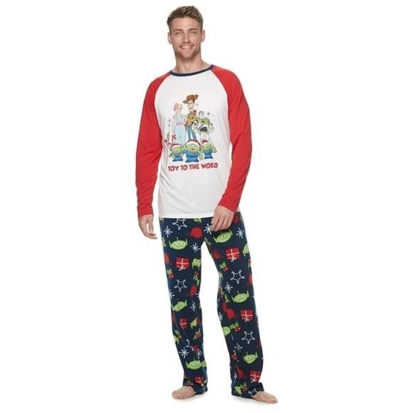 Christmas PJ S L Disney Toy story fleece holiday pajamas - Picture 3 of 8